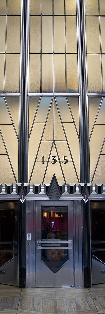Art Deco Entrance of Chrysler Building New York City