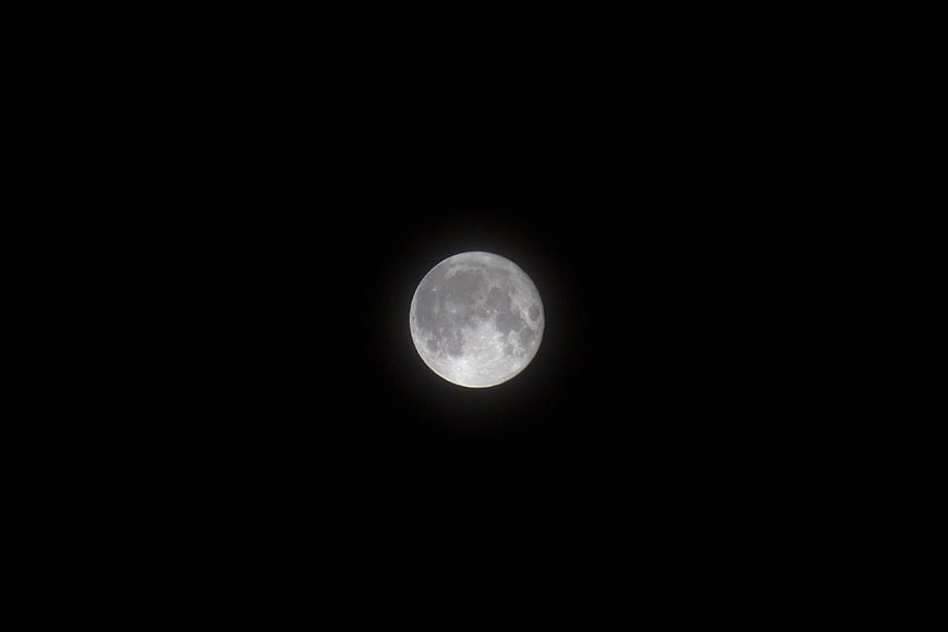 Full Moon in the Night Sky