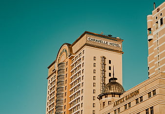 Caravelle Hotel Saigon Architecture Against Teal Sky