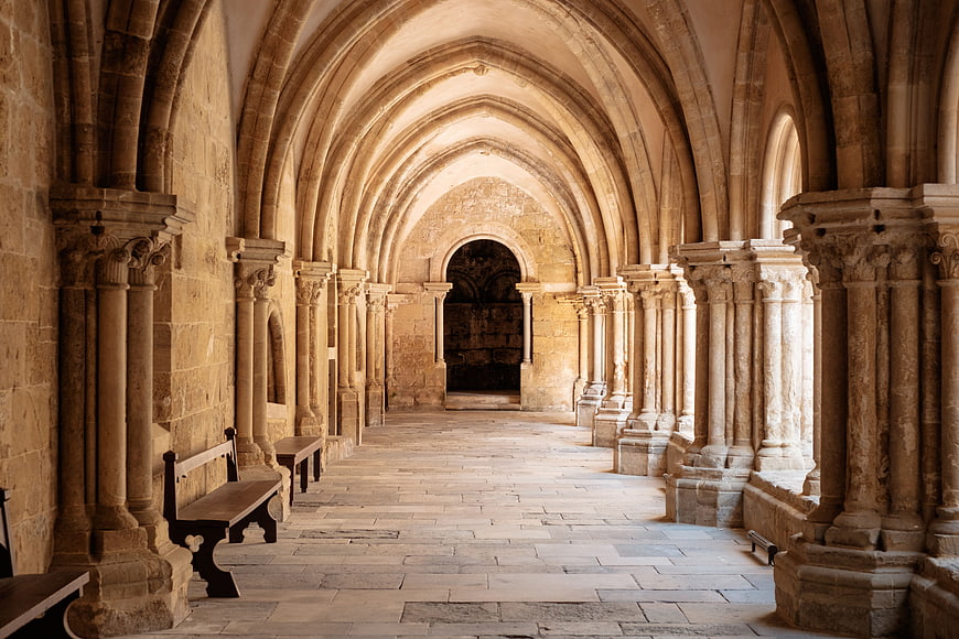 Stone Gothic Cloister Arches and Columns