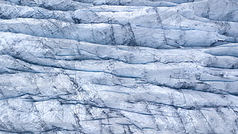Abstract Blue Glacier Ice Texture Close-Up