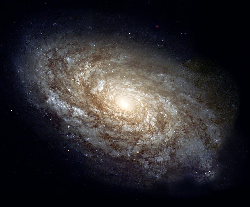 NGC 4414 Spiral Galaxy in Constellation of Berenice's Hair
