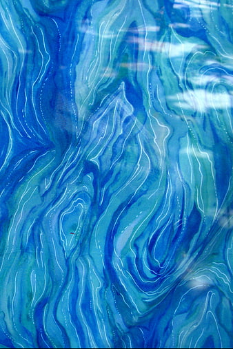 Abstract blue wavy watercolor texture background