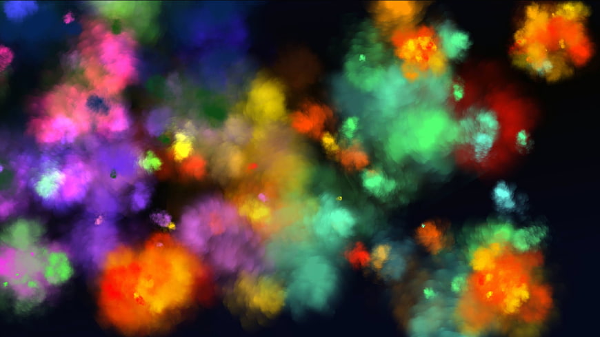 Vibrant Multicolored Powder Explosion Abstract Background