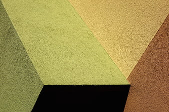 Abstract geometric texture with green, yellow, and brown diagonal stripes