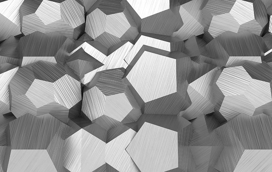 Abstract 3D Geometric Metallic Texture Background
