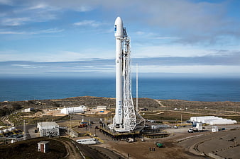 SpaceX Falcon 9 Rocket on Launch Pad