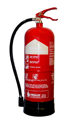 Red Firemark Fire Extinguisher Product Photo
