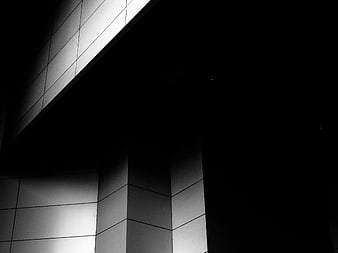 Abstract Black and White Geometric Architecture Shadow