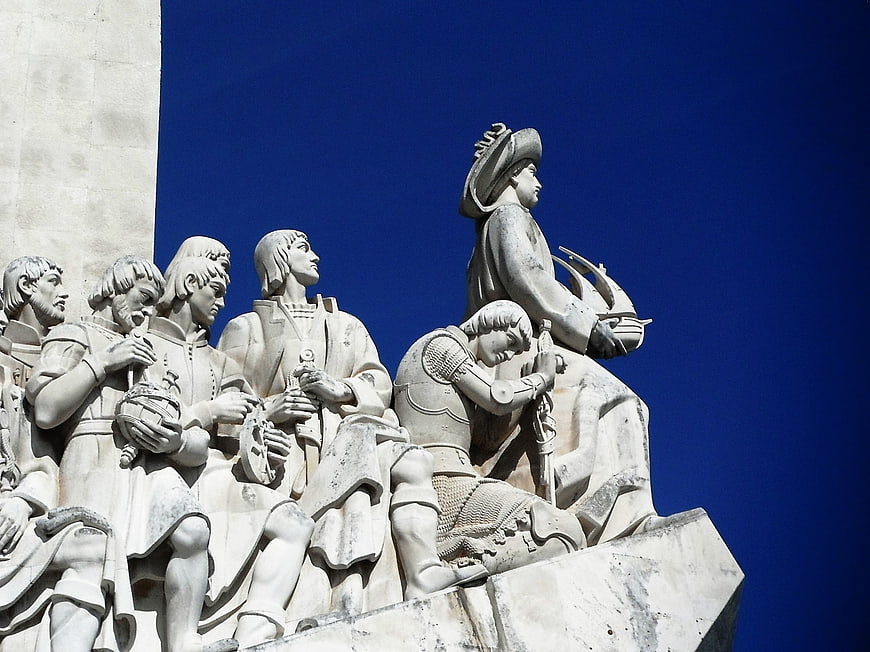 Monument to the Discoveries Sculpture Detail Lisbon Portugal