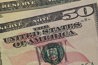 Close-up of United States Fifty Dollar Bill