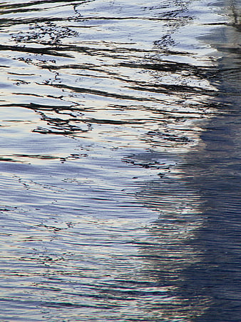 Abstract Blue Water Ripples and Reflections