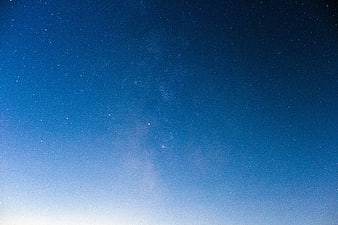 Milky Way Galaxy in Blue Night Sky