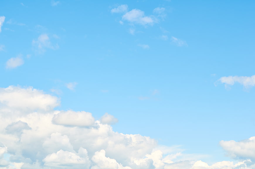Blue Sky with White Clouds Background