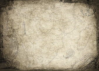 Vintage Antique Map of Africa with Nautical Elements