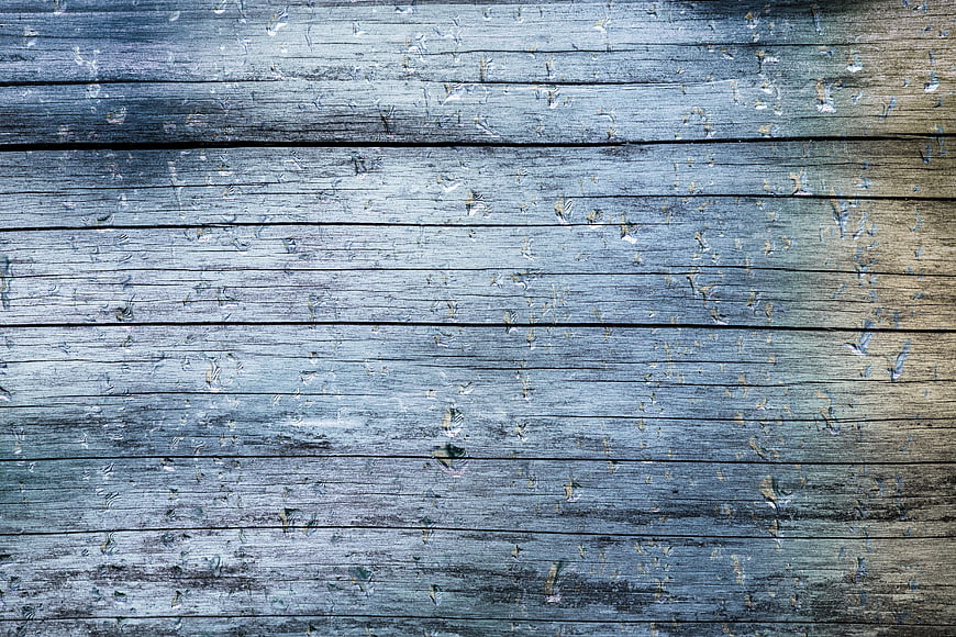 Weathered Blue Wooden Plank Texture Background