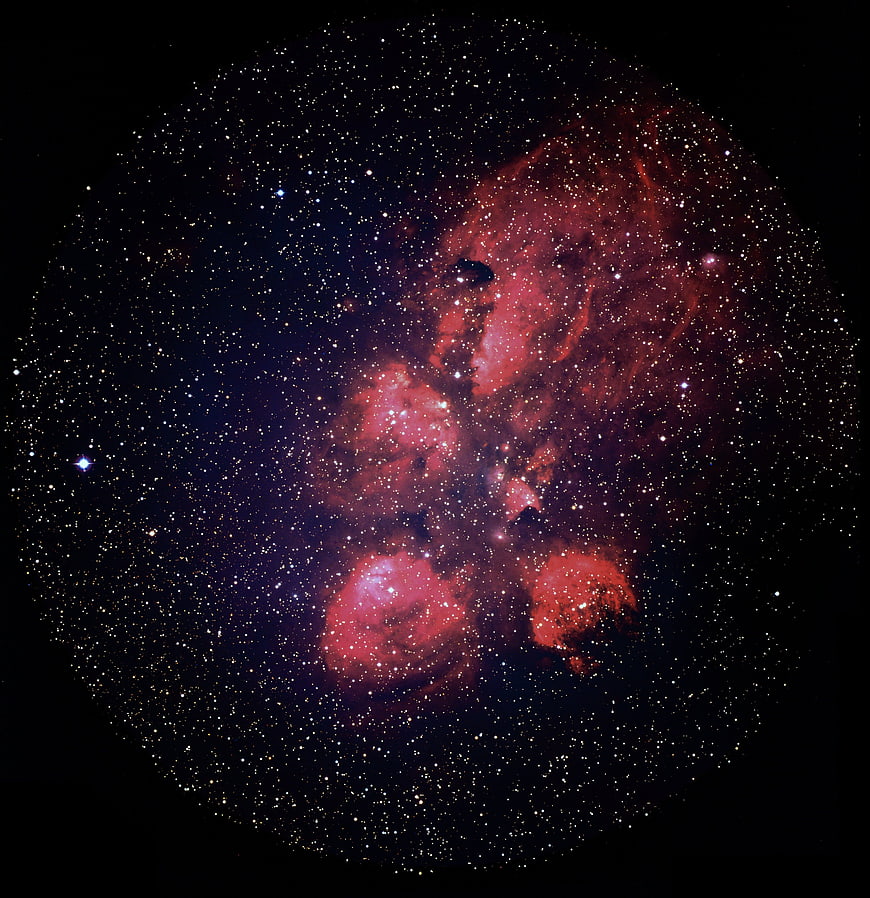 Cat's Paw Nebula NGC 6334 Deep Space Astrophotography