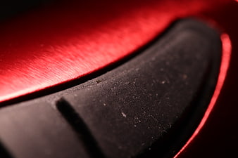 Close-up of red and black electric torch texture