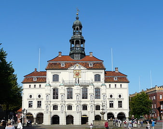 Lüneburg Town Hall historic architecture blue sky