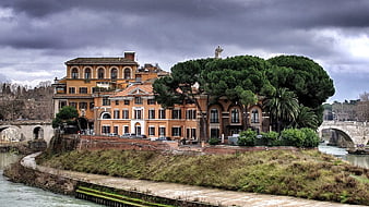 Historic Villa on Tiber Island Rome Italy