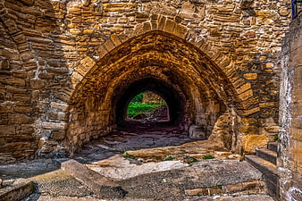 Ancient Stone Archway In Tochni Village Cyprus