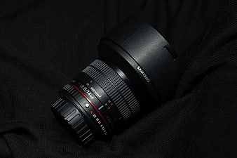 Samyang 14mm f/2.8 Manual Focus Lens on Black Fabric