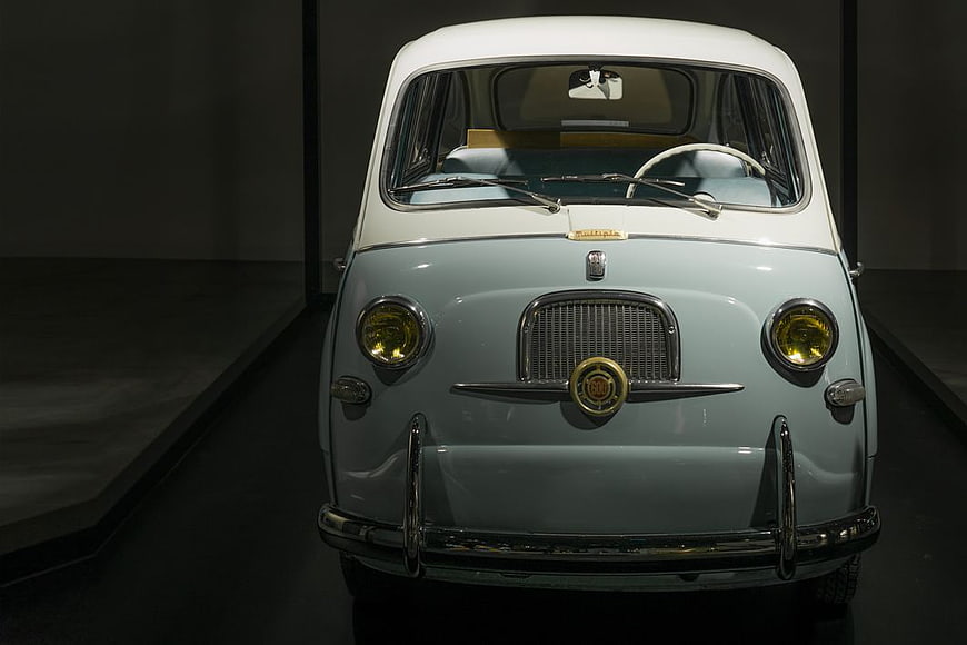 Front View of Classic Fiat 600 Multipla Vintage Car