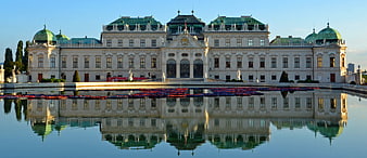 Upper Belvedere Palace Vienna Baroque Architecture Reflection