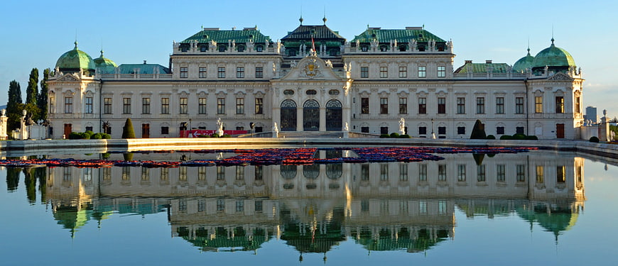 Upper Belvedere Palace Vienna Baroque Architecture Reflection