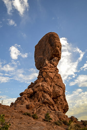 Balanced Rock Formation in Arches National Park Utah