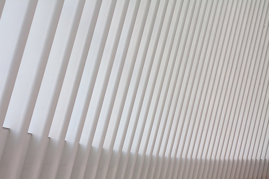 Abstract White Diagonal Architectural Lines Pattern
