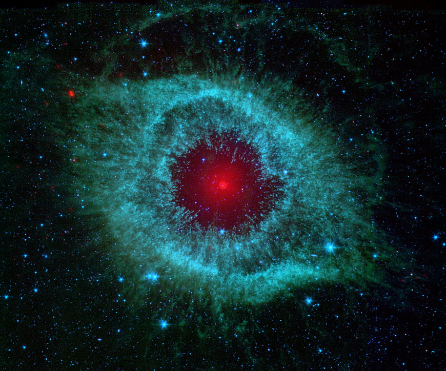 Helix Nebula NGC 7293 Planetary Nebula in Space
