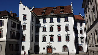 Historic White Townhouse in St. Gallen, Switzerland
