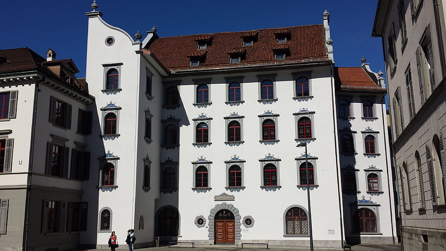 Historic White Townhouse in St. Gallen, Switzerland