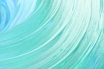 Abstract Turquoise and Blue Paint Swirl Texture Background