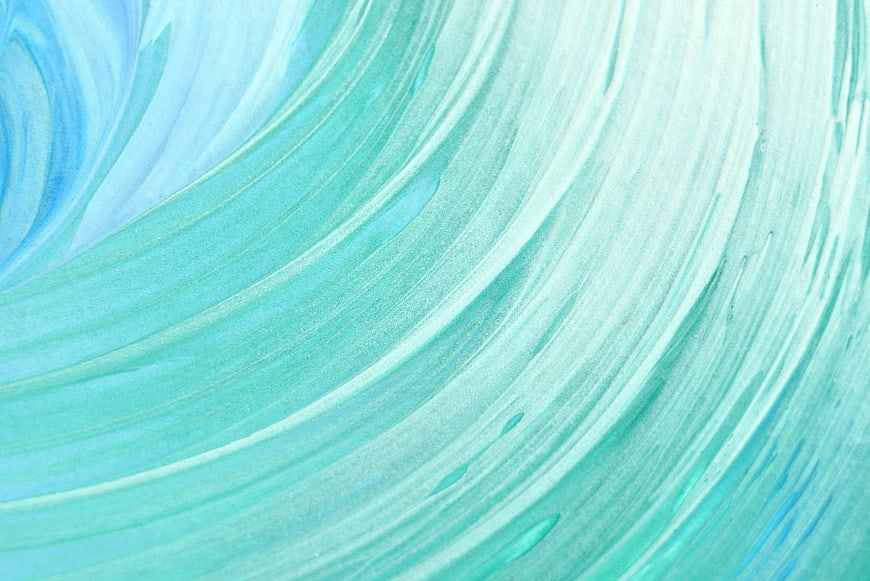 Abstract Turquoise and Blue Paint Swirl Texture Background