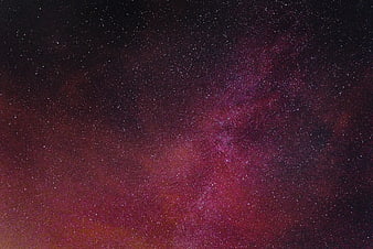 Vibrant Purple and Red Milky Way Galaxy Night Sky