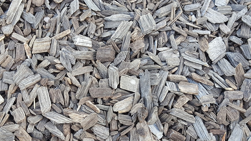 Weathered wood chips texture background