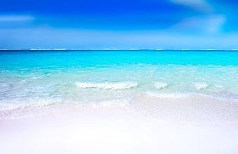Tropical Beach with Turquoise Water and White Sand