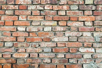 Weathered Red Brick Wall Texture Background