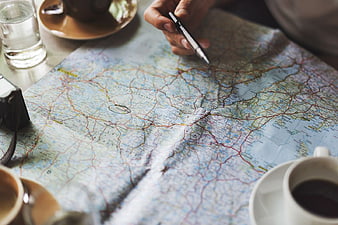 Travel Planning with Map and Coffee