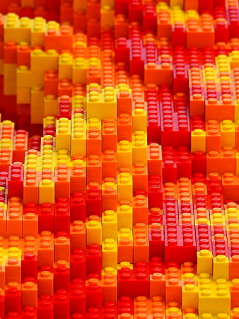 Colorful Lego Blocks Pattern