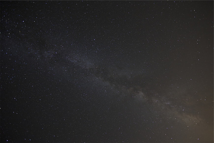 Milky Way Galaxy in Night Sky with Stars