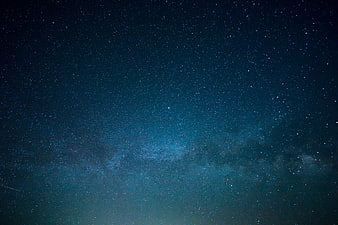 Milky Way Galaxy in Night Sky with Stars