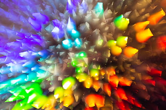 Abstract colorful geometric prism light background