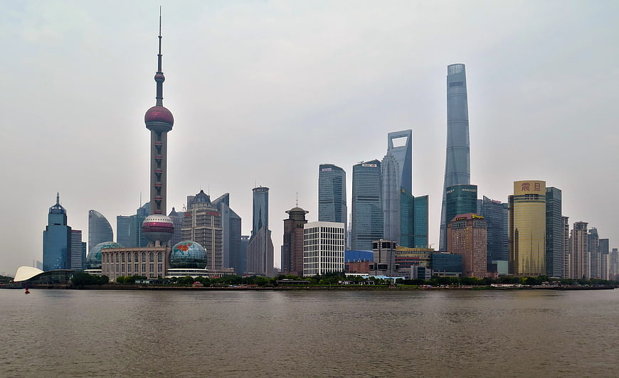 Shanghai Pudong Skyline with Oriental Pearl Tower
