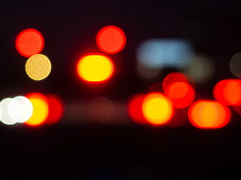 Abstract Bokeh Lights at Night