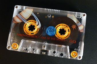 Vintage Memorex Cassette Tape with Space Design