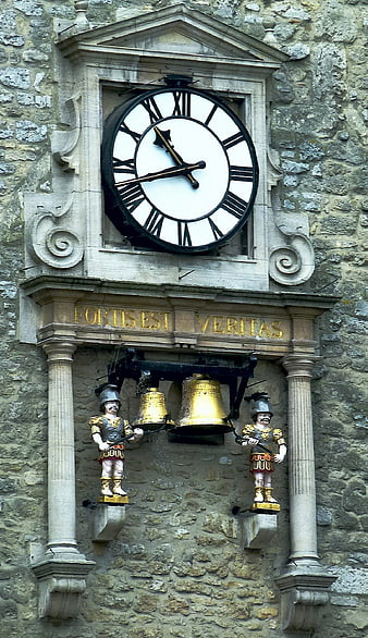 Oxford University Tom Tower Clock and Carillon Figures