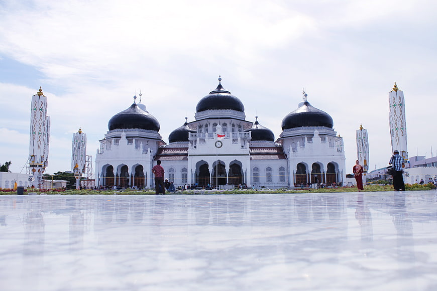 Grand Baiturrahman Mosque in Banda Aceh, Indonesia